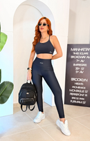 Top Cropped Sarah Alcinha Costas Cruzadas em Poliamida