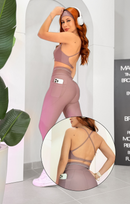 Top Cropped Sarah Alcinha Costas Cruzadas em Poliamida