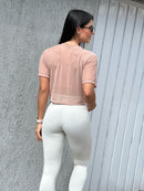 Cropped Poliamida em Tule