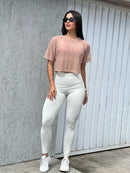 Cropped Poliamida em Tule