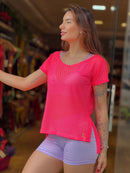 Camisa Poliamida Dry com Transparência