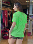 Camisa Poliamida Dry com Transparência