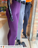 Conjunto Gaia Mini Tranci Calça Legging Alta Compressão+Cropped Cortininha em Poliamida