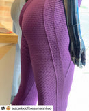 Conjunto Gaia Mini Tranci Calça Legging Alta Compressão+Cropped Cortininha em Poliamida