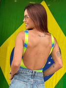 Body Estampas em Poliamida Malha Dupla
