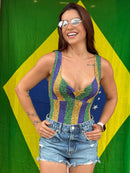 Body Estampas em Poliamida Malha Dupla