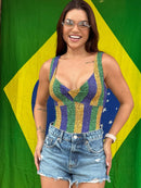 Body Estampas em Poliamida Malha Dupla