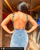 Body Estampas em Poliamida Malha Dupla