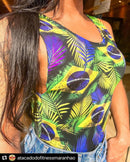 Body Estampas em Poliamida Malha Dupla