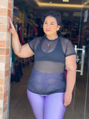 Camisão Transparente em Poliamida Dry