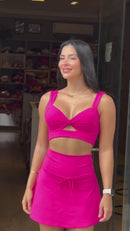 Cropped Anna Alça+Recortes em Poliamida