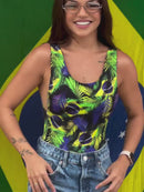 Body Estampas em Poliamida Malha Dupla