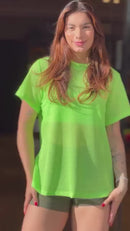 Camisa Poliamida Dry com Transparência